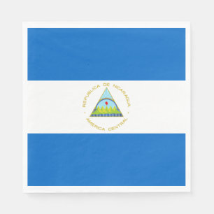 Serviette En Papier Drapeau du Nicaragua