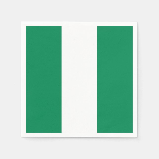 Serviette En Papier Drapeau du Nigéria (Devant)