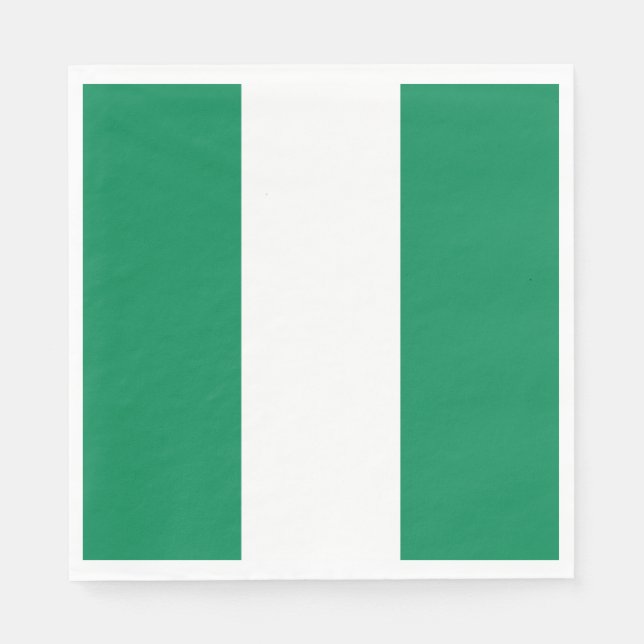 Serviette En Papier Drapeau du Nigeria (Devant)
