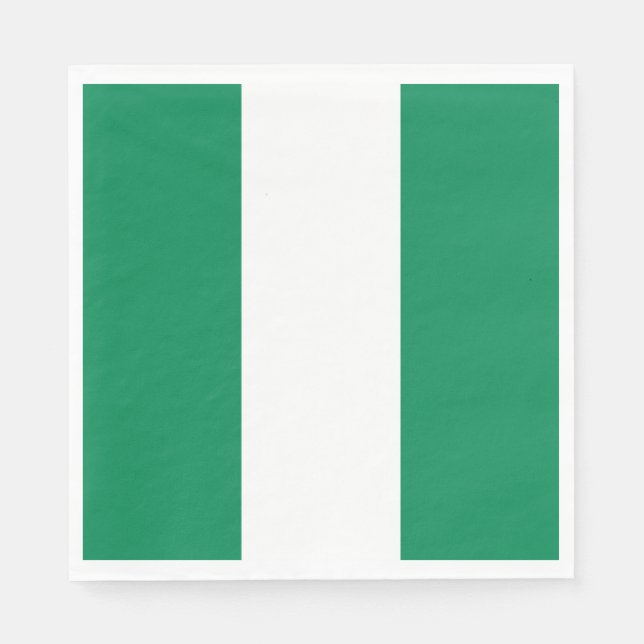 Serviette En Papier Drapeau du Nigéria (Devant)