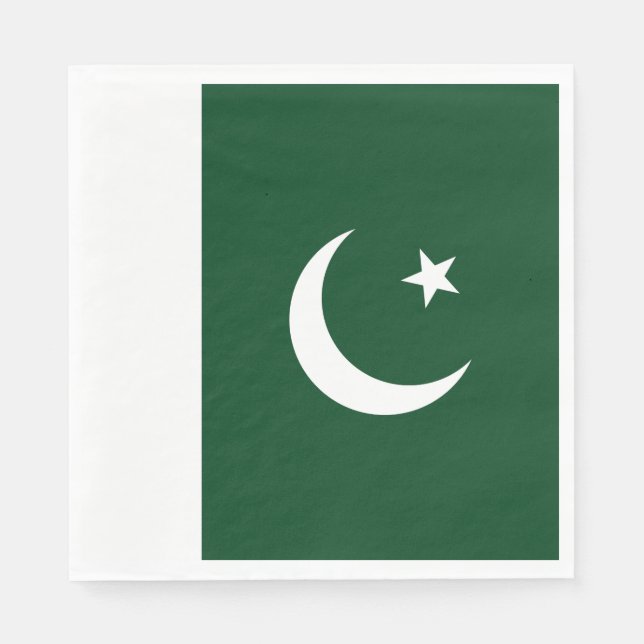Serviette En Papier Drapeau du Pakistan (Devant)