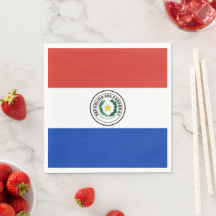 Serviette En Papier Drapeau du Paraguay