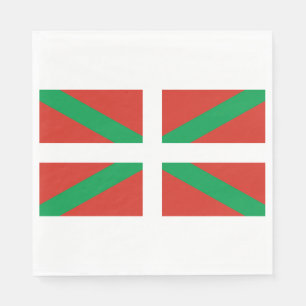 Serviette En Papier Drapeau du Pays basque