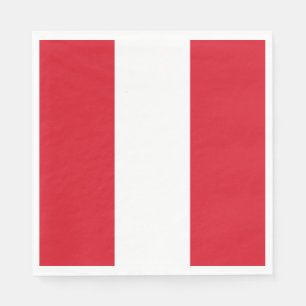Serviette En Papier Drapeau du Pérou