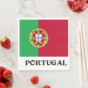 Serviette En Papier Drapeau du Portugal