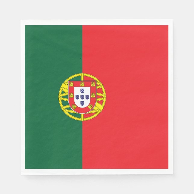 Serviette En Papier Drapeau du Portugal (Devant)