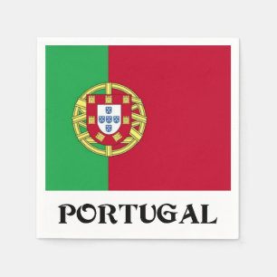 Serviette En Papier Drapeau du Portugal