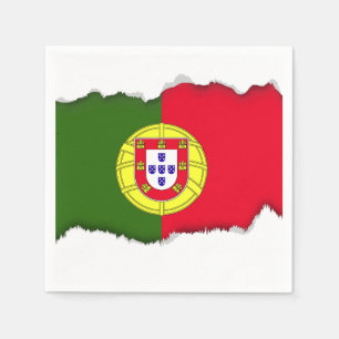 Serviette En Papier Drapeau du Portugal