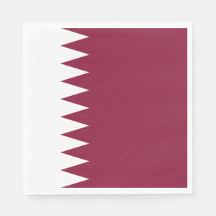 Serviette En Papier Drapeau du Qatar