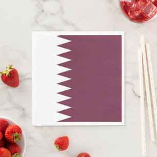 Serviette En Papier Drapeau du Qatar