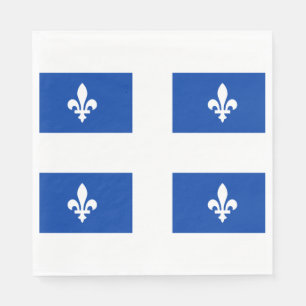Serviette En Papier Drapeau du Québec
