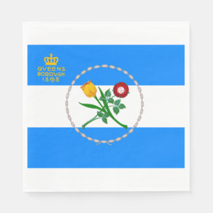 Serviette En Papier Drapeau du Queens (arrondissement de New York)