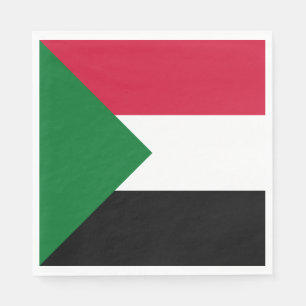 Serviette En Papier Drapeau du Soudan