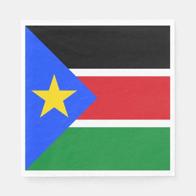 Serviette En Papier Drapeau du Soudan du Sud (Devant)