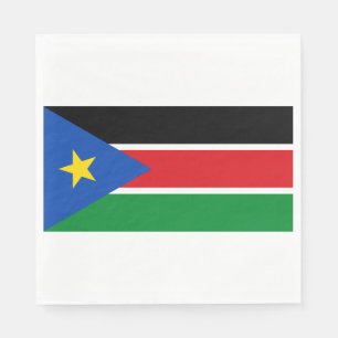 Serviette En Papier Drapeau du Soudan du Sud (Afrique)
