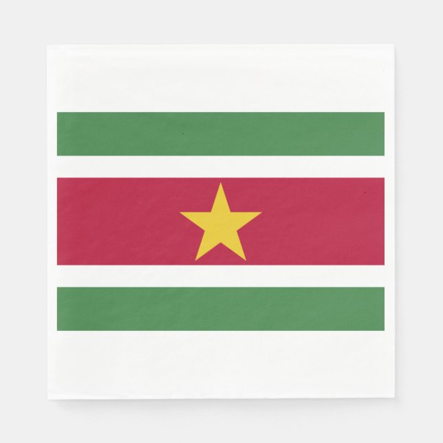 Serviette En Papier Drapeau du Suriname (Devant)