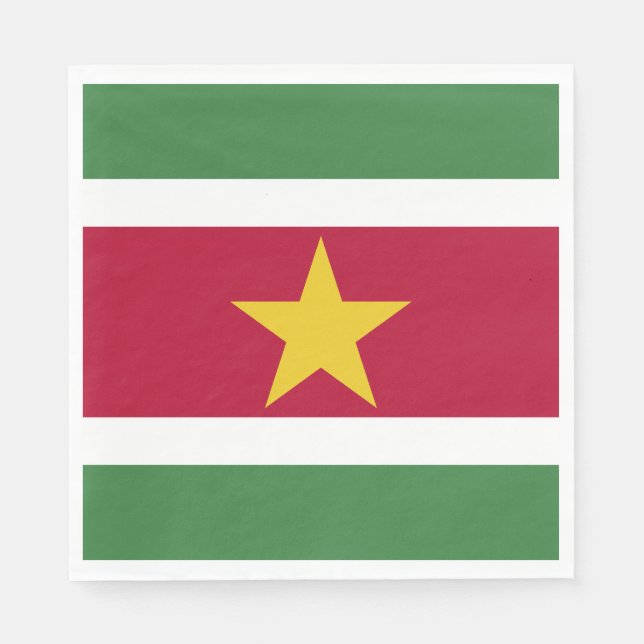 Serviette En Papier Drapeau du Suriname (Devant)