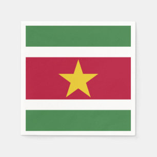 Serviette En Papier Drapeau du Suriname