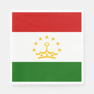 Serviette En Papier Drapeau du Tadjikistan
