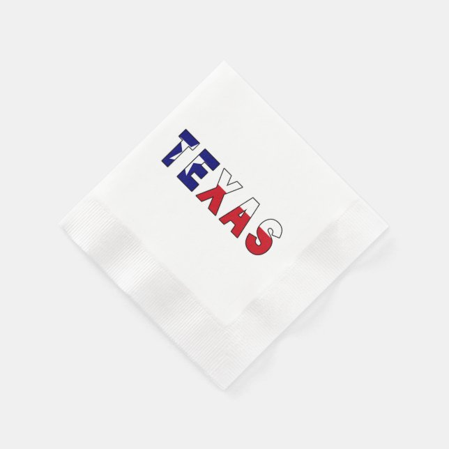 Serviette En Papier Drapeau du Texas (Coin)
