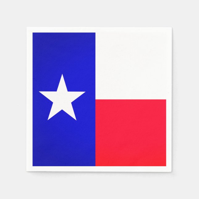 Serviette En Papier Drapeau du Texas (Devant)