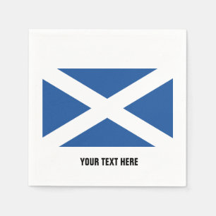 Serviette En Papier Drapeau écossais des serviettes faites sur