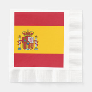 Serviette En Papier Drapeau Espagne - Bandera de Espana