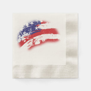 Serviette En Papier Drapeau Extraordinaire Abstrait USA Incroyable