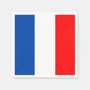 Serviette En Papier Drapeau France