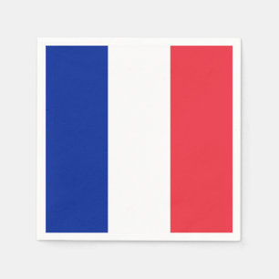 Serviette En Papier Drapeau France