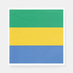 Serviette En Papier Drapeau Gabon
