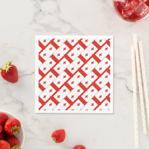 Serviette En Papier Drapeau Georgia Sakartvelo motif