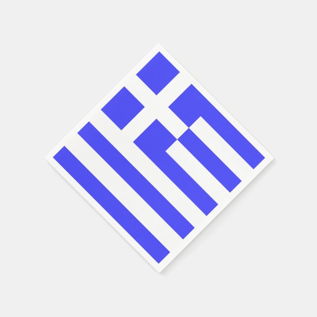 Serviette En Papier Drapeau grec Total (Coin)