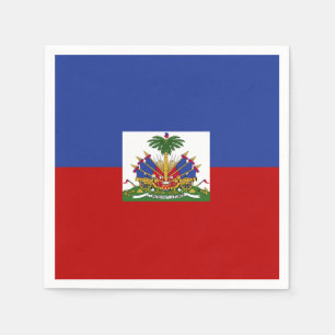 Serviette En Papier Drapeau haïtien classique