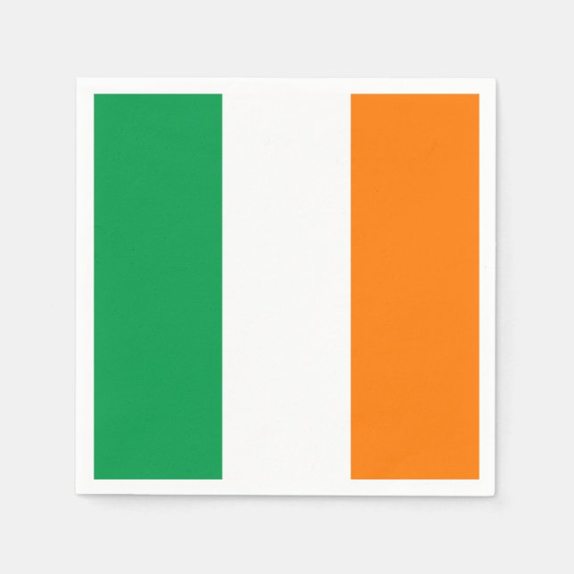 Serviette En Papier Drapeau irlandais (Devant)