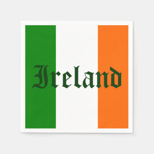 Serviette En Papier Drapeau irlandais