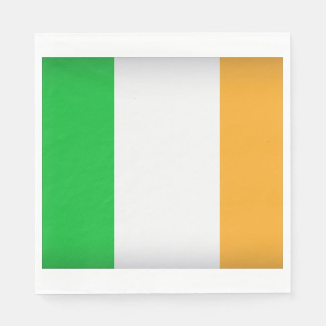 Serviette En Papier Drapeau irlandais (Devant)