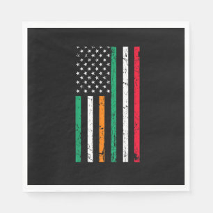 Serviette En Papier Drapeau irlandais italien irlandais Italie ST PATR
