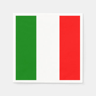 Serviette En Papier Drapeau italien Bandiera d'Italia Napkin