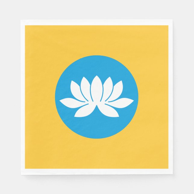 Serviette En Papier Drapeau Kalmykia (Devant)