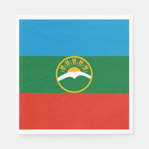 Serviette En Papier Drapeau Karachay Cherkessia