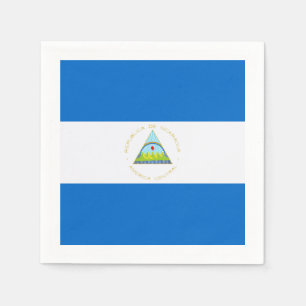 Serviette En Papier Drapeau : Le Nicaragua