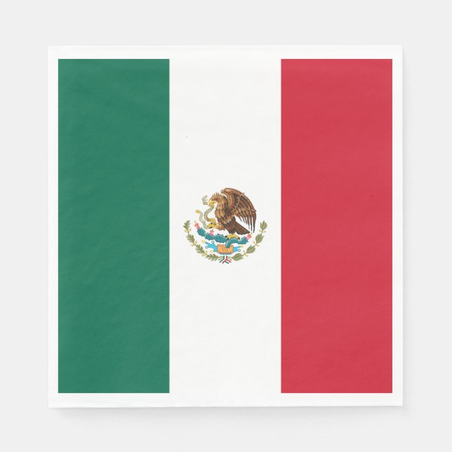 Serviette En Papier Drapeau mexicain (Devant)