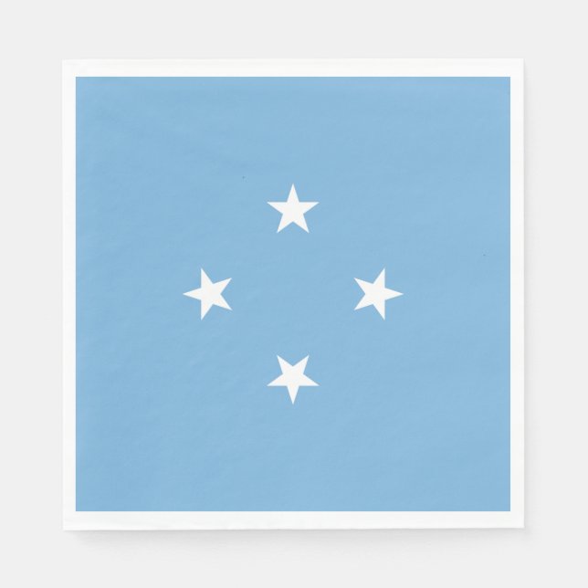 Serviette En Papier Drapeau micronésien (États fédérés de Micronésie) (Devant)