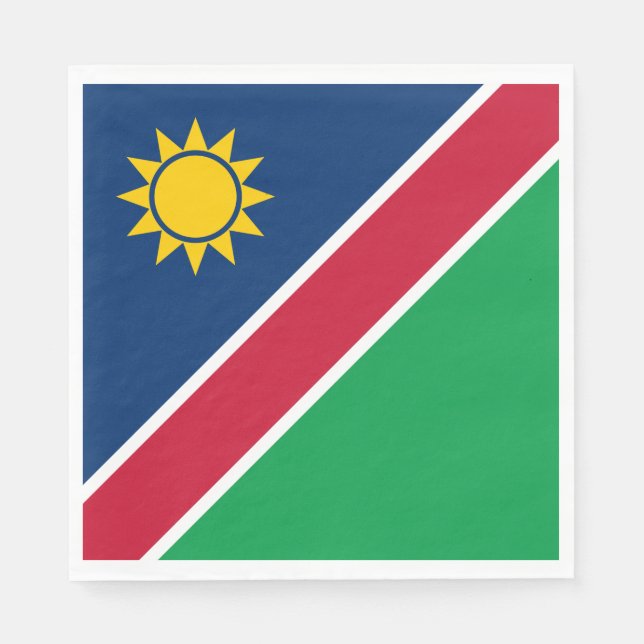Serviette En Papier Drapeau Namibie (Devant)