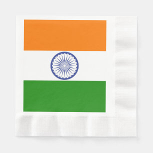 Serviette En Papier Drapeau national de l'Inde Ashoka Chakra
