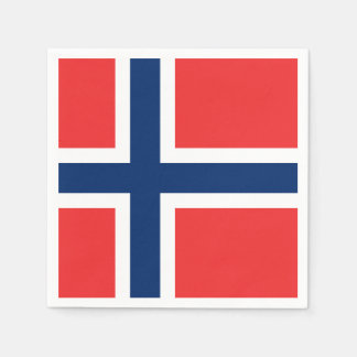 Serviette En Papier Drapeau norvégien