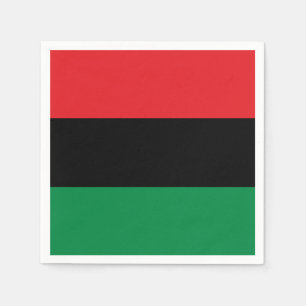 Serviette En Papier Drapeau panafricain UNIA
