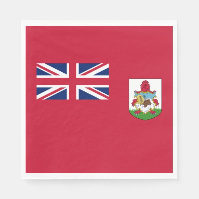 Serviette En Papier Drapeau patriotique des Bermudes (Devant)
