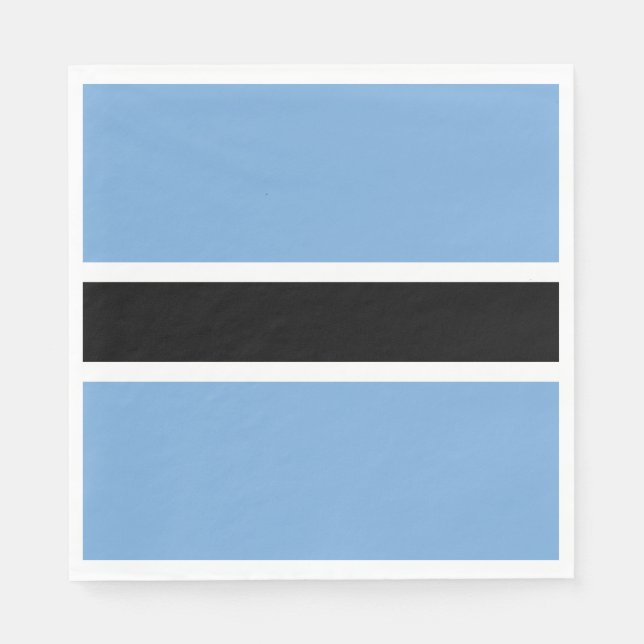 Serviette En Papier Drapeau patriotique du Botswana (Devant)